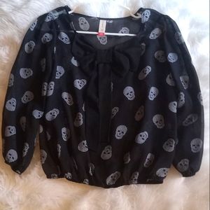 Skull Printed Blouse